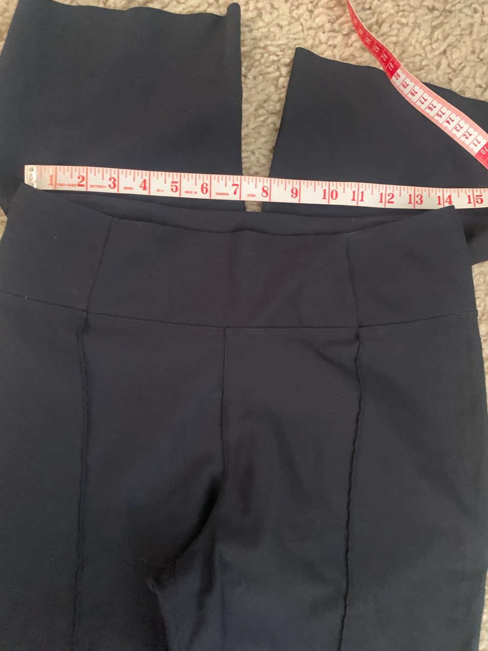 Epoque Evolution black flare pull on pants- size 8 - Picture 7 of 10